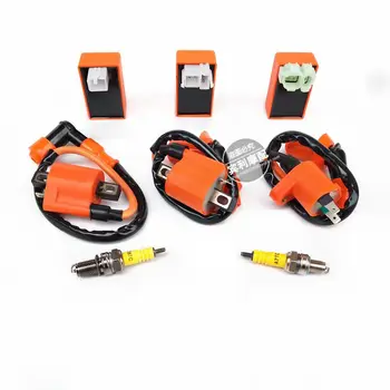 

Motorcycle ATV Racing CDI + Ignition Coil + Spark Plug For GY6 50cc 125cc 150cc 139QMB 152QMI 157QMJ Racing Ignition Coil