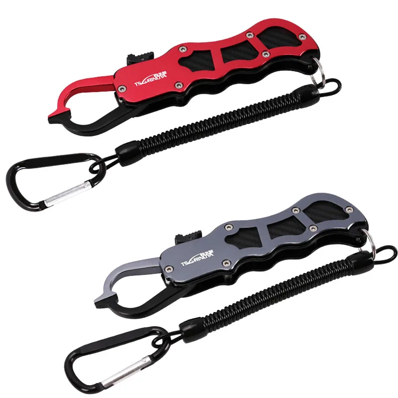 

TSURINOYA Aluminum Fish Lip Grip Ultra lightweight Rope Secure Pliers Lip Grips Tackle Fish Tools Portable Fish Grip Fish tools