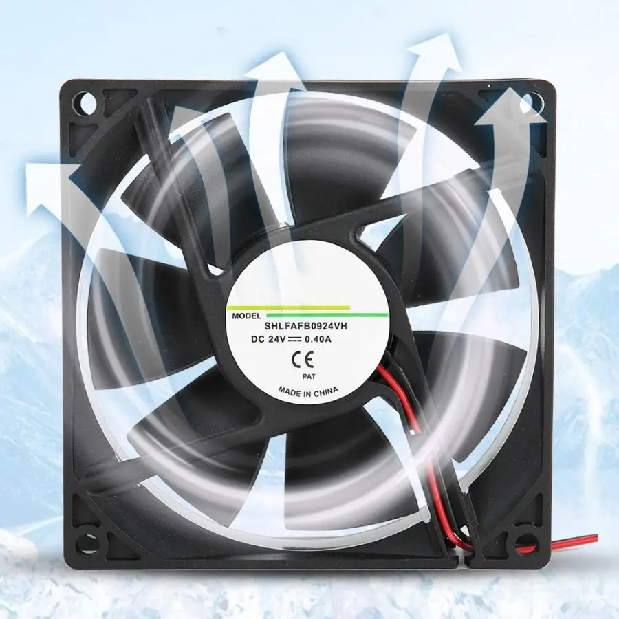 Heat Sink Fan 24V 0.40A 9CM Cooling Systems two wire for Frequency Converter / Inverter Welding Machin | Компьютеры и офис