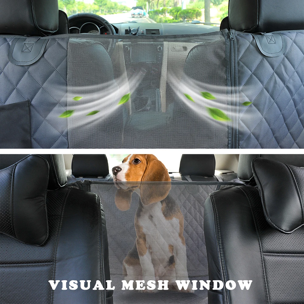 Premium Dog Back Seat Car Cover Waterproof Pet Transport Dog Carrier Car Backseat Protector Mat For Small Large Dogs