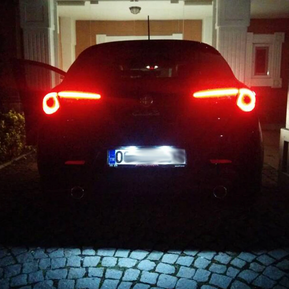 NICECNC автомобильный 6500K 12V Светодиодный светильник номерного знака для Alfa Romeo 147 156