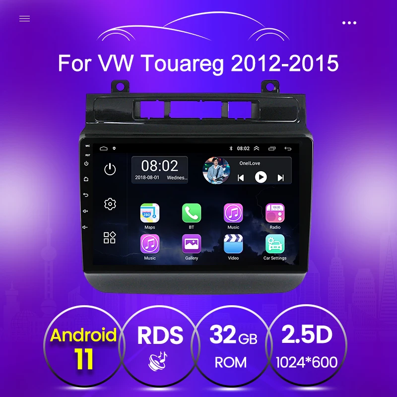 Автомобильная стереосистема с HD-экраном 1024*600 для VW Volkswagen Touareg 2012-2018 Wi-Fi usb