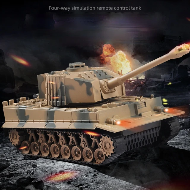 2021 RC Tank Battle Launch Cross-Country Tracked Remote Control Vehicle crawler world of tanks Kit Hobby Boy Toys for Kids 3