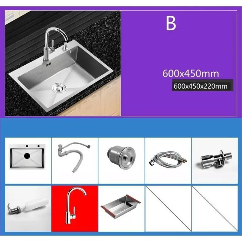 MODEL J Escurridor Umywalka Waschbecken портативный Lavandino Cucina Para De Cocina Lavabo Cuba Pia Cozinha Fregadero кухонная раковина - Цвет: MODEL J