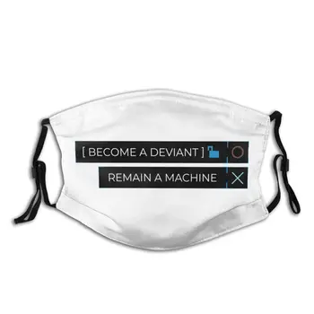 

Detroit Become Human Deviant Or Machine Reusable Face Mask with Filter Dust Mask Respirator Mouth Muffle