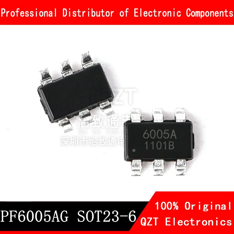 10pcs/lot PF6005AG 6005A SOT23-6 PF6005 IC Power Management chip  new original In Stock 10pcs lot tny285 tny285dg sop 7 power management chip ic new original in stock