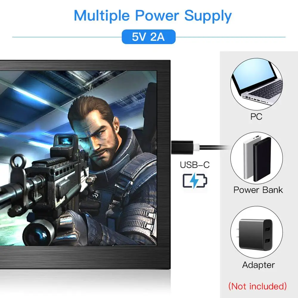 Eyoyo EM13F 13 3 &quotIPS портативный ПК монитор Мини HDMI ноутбук игровой экран FHD 1080P ЖК