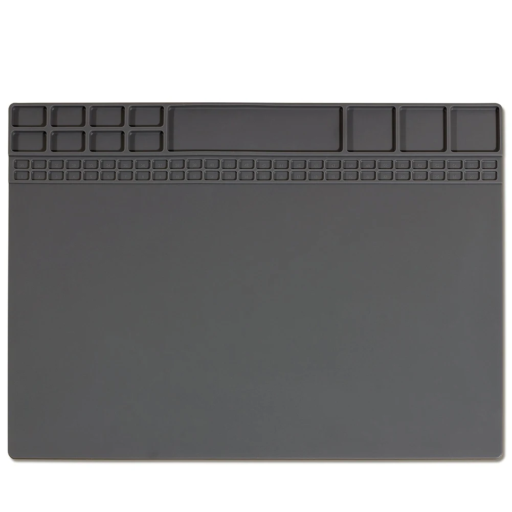 

Repair Station Non Slip Silicone Insulation Foldable Platform Soldering Mat Desktop Magnetic Heat Resistant Soft Pad Maintenance