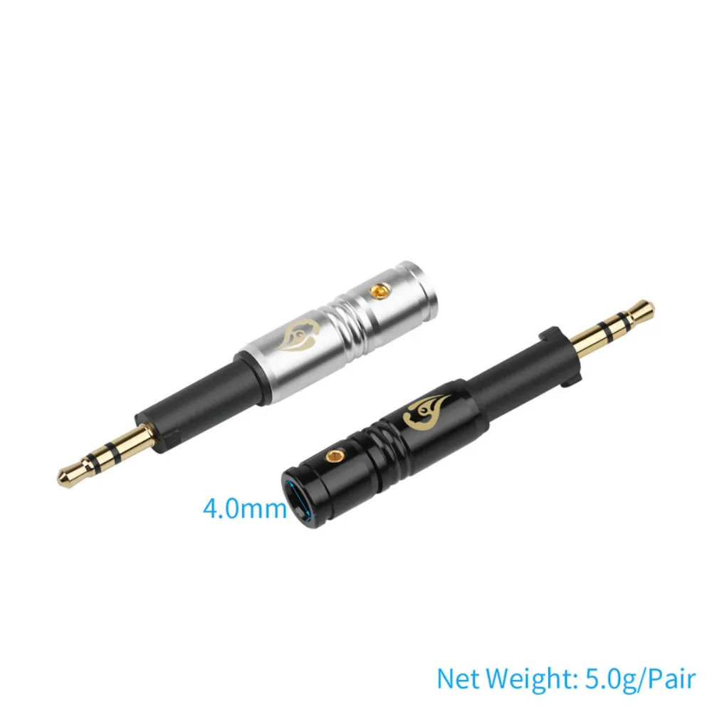 Audio Jack 2 5mm 3 Poles Pure Copper Headphone Plug For K450 Q460 K480 Headset Adapter DIY 2 5 Extension Plug Black Silver