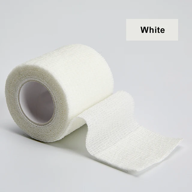 4.5m Colorful Sport Self Adhesive Elastic Bandage Wrap Tape Elastoplast For Knee Support Pads Finger Ankle Palm Shoulder White