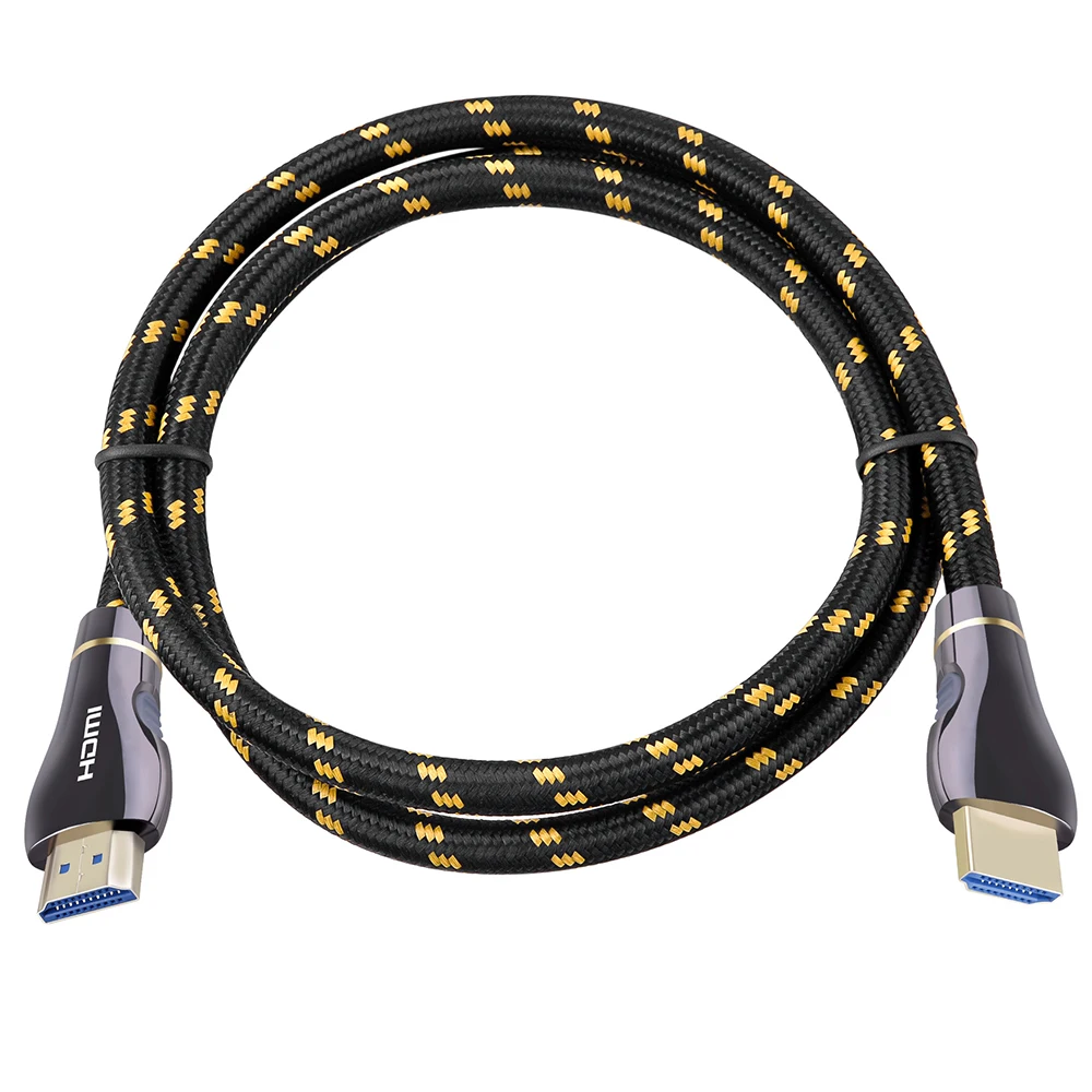 FDBRO высокоскоростной 3D 4K 60FPS HDMI 2,0 кабель плетеный шнур Ethernet ARC3m10 Feet10m15m20m проектор Компьютер ТВ видео HDMI кабель HD