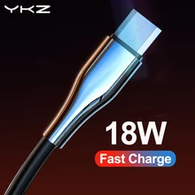 YKZ Microusb kabel 3A szybka ładowarka Microusb szybki kabel ładujący do Samsung nylonowy przewód danych transmisja Android