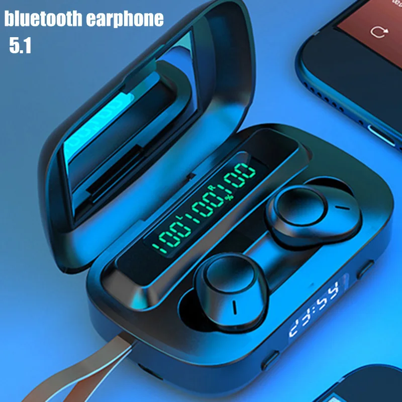 Беспроводные спортивные стереонаушники 9D с шумоподавлением Bluetooth 5 1