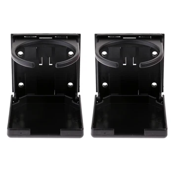 

2 Pieces Black Drink Holder For Soccer Table Foosball Table
