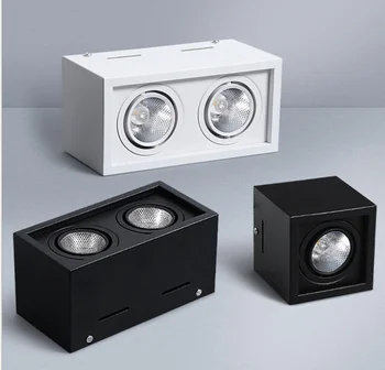 

Constant bright spot lamp square bucket lamp living room corridor hole-free ceiling lamp cob grille