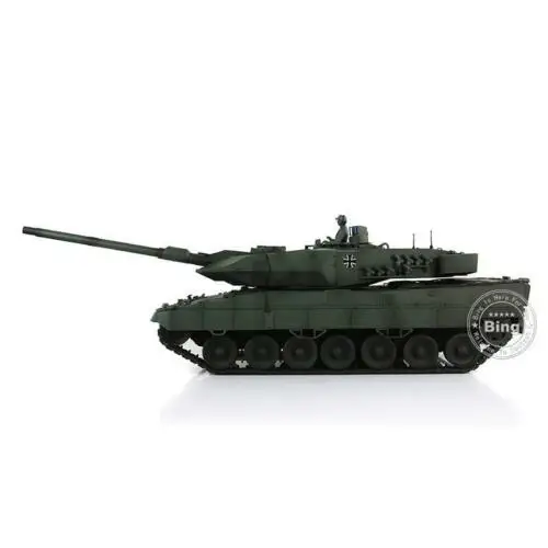 Leopard2A6 rc Танк 3889 Ver2 полностью металлический шасси 1/16 по индивидуальному заказу темно-зеленый TH00946