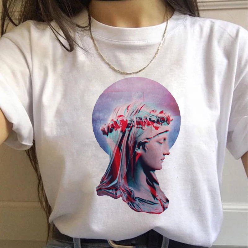 BONJEAN Эстетическая мода футболки для женщин Harajuku Ullzang Графический Забавный