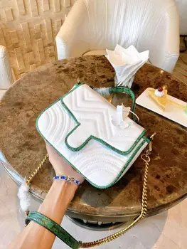 

High-quality female bag, leather and leather cross-body bag, large-capacity shoulder bag, luxury quality, European and American