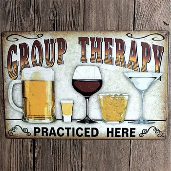 

Croup therapy practiced here! vintage tin signs retro metal plate painting wall decoration for bar pub cafe