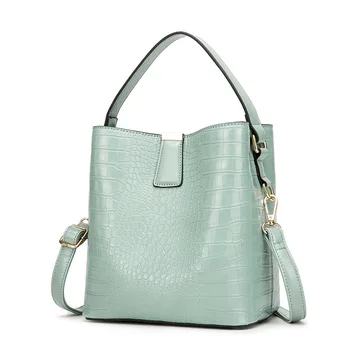 

Women's handbag new 2020 retro bucket shoulder bag fashion trend large capacity Pu straddle bag