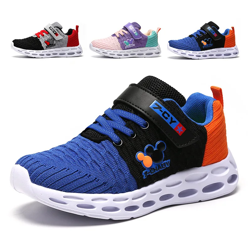 

BOY'S Shoes 2019 Spring And Autumn New Style Big Boy GIRL'S Shoes Spring CHILDREN'S Shoes Trendy Shoes Breathable Mesh Running S