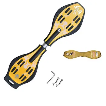 

2 Wheels Skate Board 360 Degree Rotation Skateboard Scooter With Flashing Wheels Brush Street Board For Children Adults