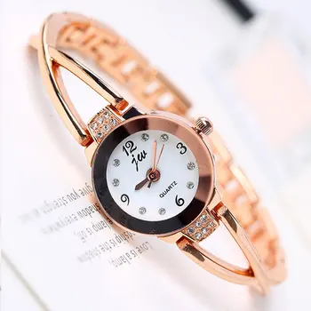 

Ladies Elegant Wrist Watches Women Bracelet Rhinestones Analog Quartz Watch Women's Crystal Small Dial Watch Relo