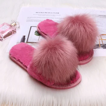 

Hair and slippers women autumn children 2020 new style wear Korean fashion home anti slip thick bottom moon cotton slippers