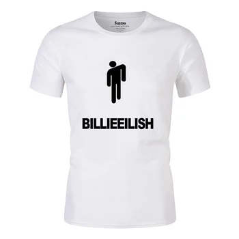 

New Billie Eilish White T Shirt Black Men Tee Titanfall Print Modal Soft Short Sleeve Summer Tops Homme
