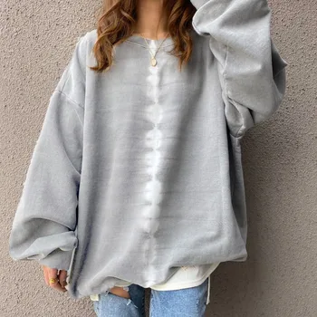 

Women Loose Hoodie Long Sleeve 2020 Office Ladies Elegant Pullover Hooded Coat Japanese Korean Causal Tops Outwear Fashion