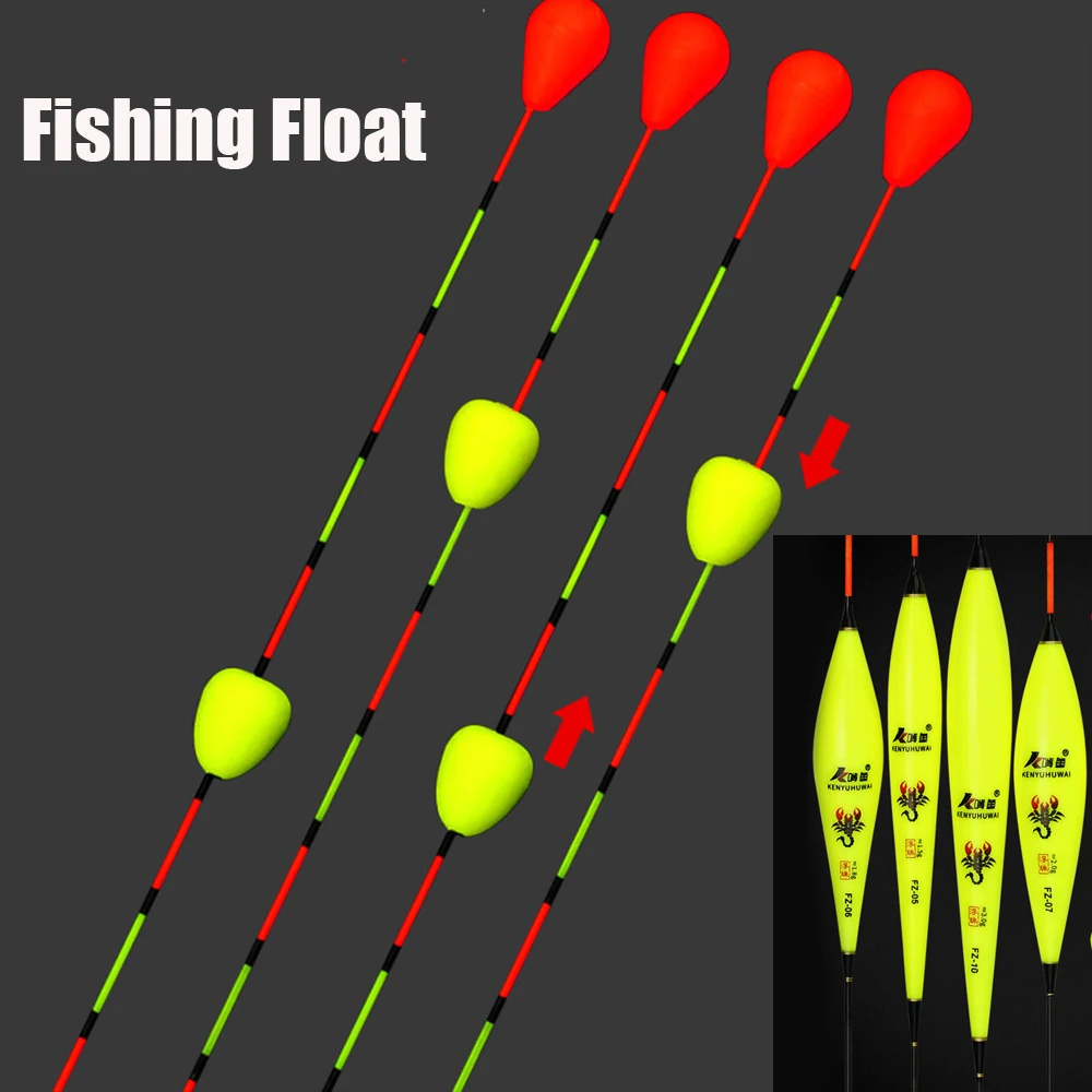 6Pcs Foam Teardrop Fly Fishing Float Strike Indicators Yellow