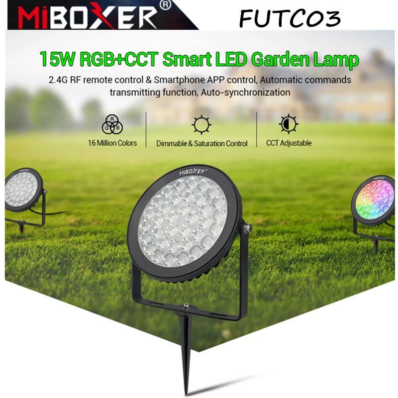 Miboxer FUTC03 15 Вт RGB CCT умный светодиодный садовый светильник водонепроницаемая