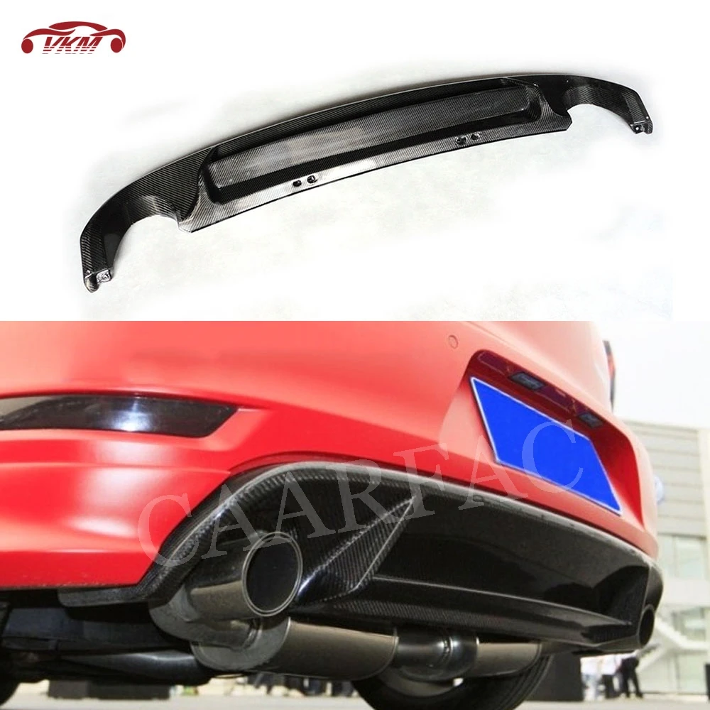 Для MK6 GTI карбоновое волокно задний диффузор спойлер для Volkswagen VW Golf 6 VI 2010 2013 FRP