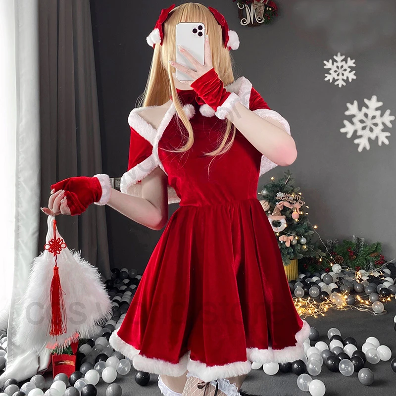 Cuidar Desafío Requisitos Vestido de Navidad para mujer, traje de Cosplay de Santa Claus, lencería  Sexy, vestido rojo de mucama, uniforme de conejitos para niñas, 2022| | -  AliExpress