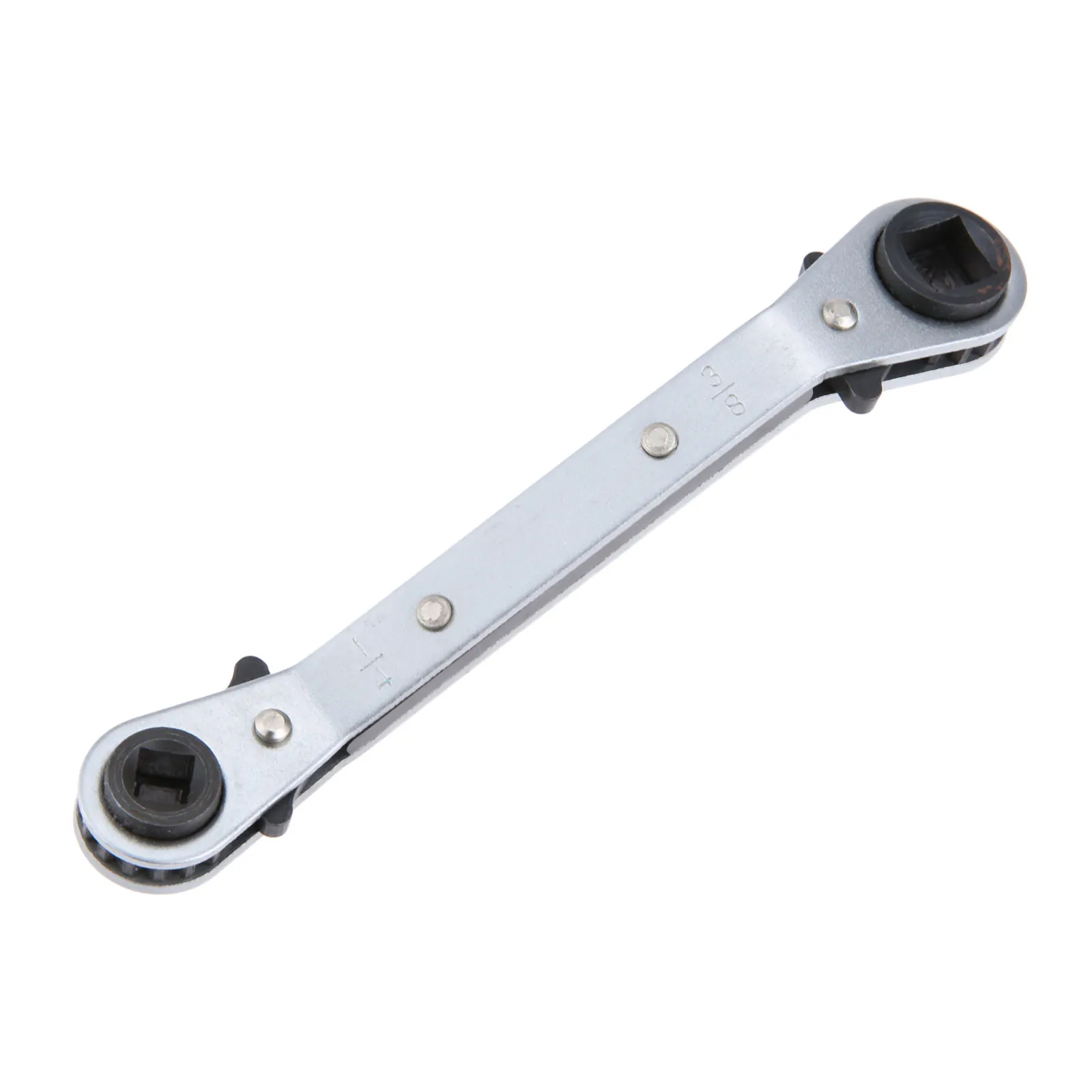 1pc 4 Size Refrigeration Valve Ratchet Wrench Steel Offset Service