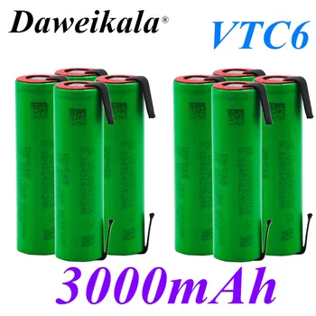 

Original VTC6 3.7V 3000mAh Li-Ion high intensity battery discharge for Sony US18650 VTC6 3000mah DIY electronic cigarette tool