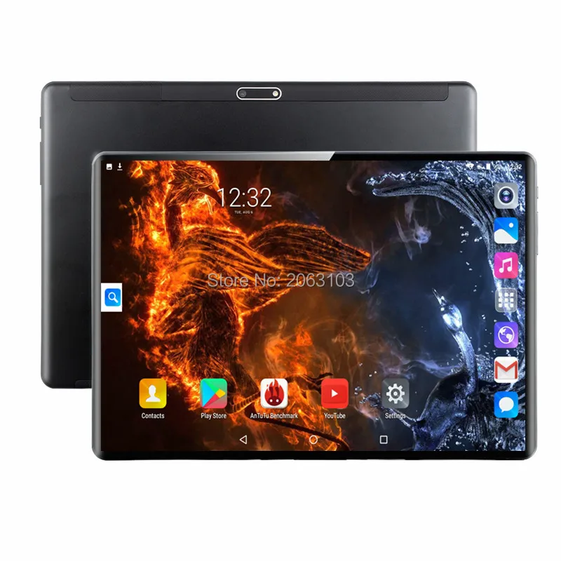 

Orignal 10 inch 3G 4G LTE Tablet PC Octa Core 6GB RAM 128GB ROM 1920*1200 IPS 2.5D Tempered Glass 10 Tablets Android 9.0 + Gift