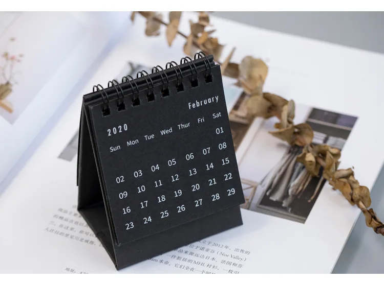 Креативный 2020 простой устанавливаемый на стол рулонная бумага календарь с заметками ежедневный график планировщик стола годовой
