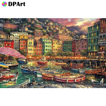 

Diamond Painting 5D Full Square/Round Drill Boat Daimond Rhinestone Embroidery Painting Cross Stitch Mosaic Wall Art M1573
