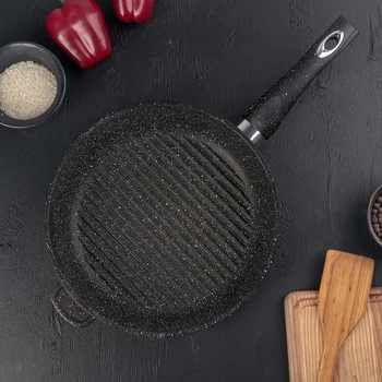 

Grill pan "Granite", d = 28 cm, plastic handle