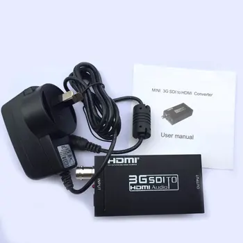 

Retail Mini HD 3G SDI to HDMI Converter Adapter Support HD-SDI / 3G-SDI Signals Showing on HDMI Display Free Shipping