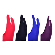 1 шт два пальца противообрастающие перчатки для искусства раскрашивания и ручки графический планшет Pad