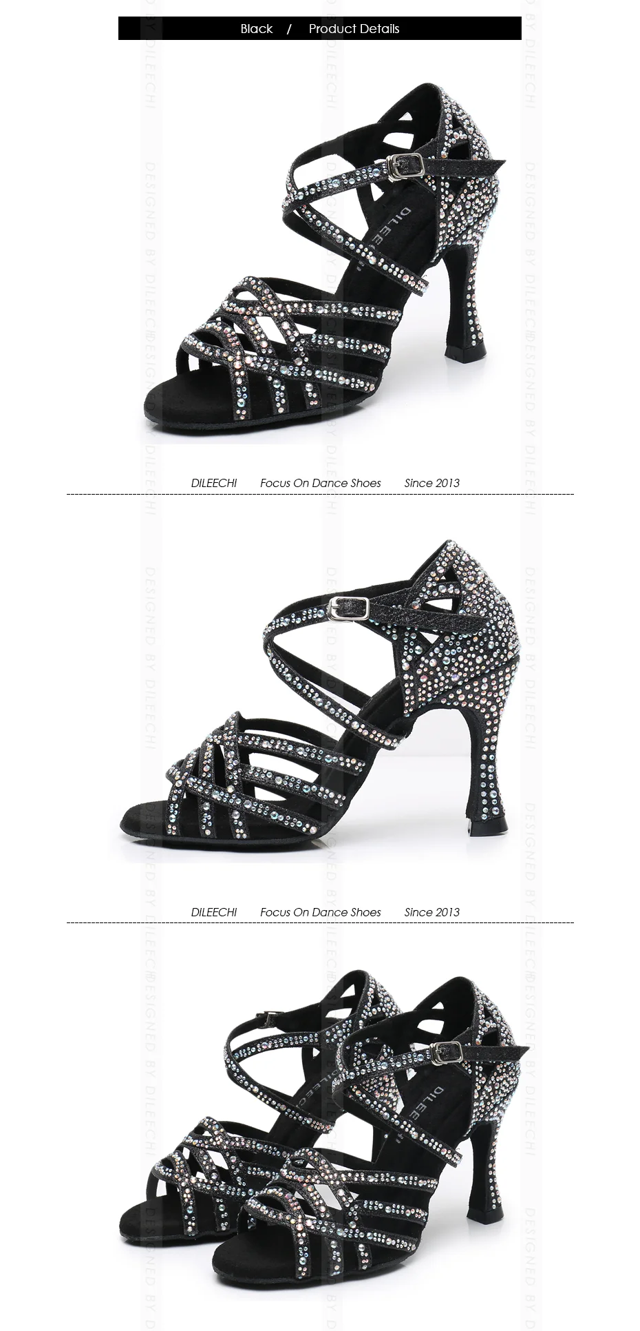 模特和鞋子展示-黑色-2