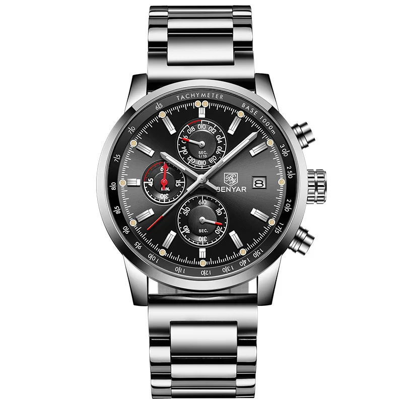 

Benyar Jacobin Hot Selling Outdoor MEN'S Table Men's Multi-functional Waterproof Steel Belt 5102