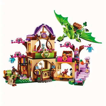 

694pcs Friends Girl Elves Secret Market Place Bela Building Block Compatible Lepining Friends 41176 Brick Toy