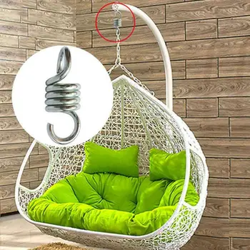 

Stainless Steel Spring Hook Swing Hanging Basket Wicker Chair Hammock Assembly Accessories Button Screws Spring Buckle Set