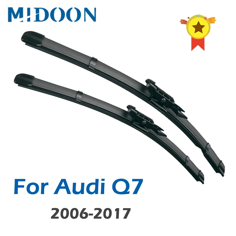 Щетки стеклоочистителя MIDOON для Audi Q7 Fit Pinch Tab/Нажимные кнопки 2006 2007 2008 2009 2010 2011 2012 2013