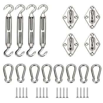 

M6 Awning Attachment Sun Shade Sail Stainless Steel Hardware Kit for Garden Sun Shade Sail Fixing Accessories