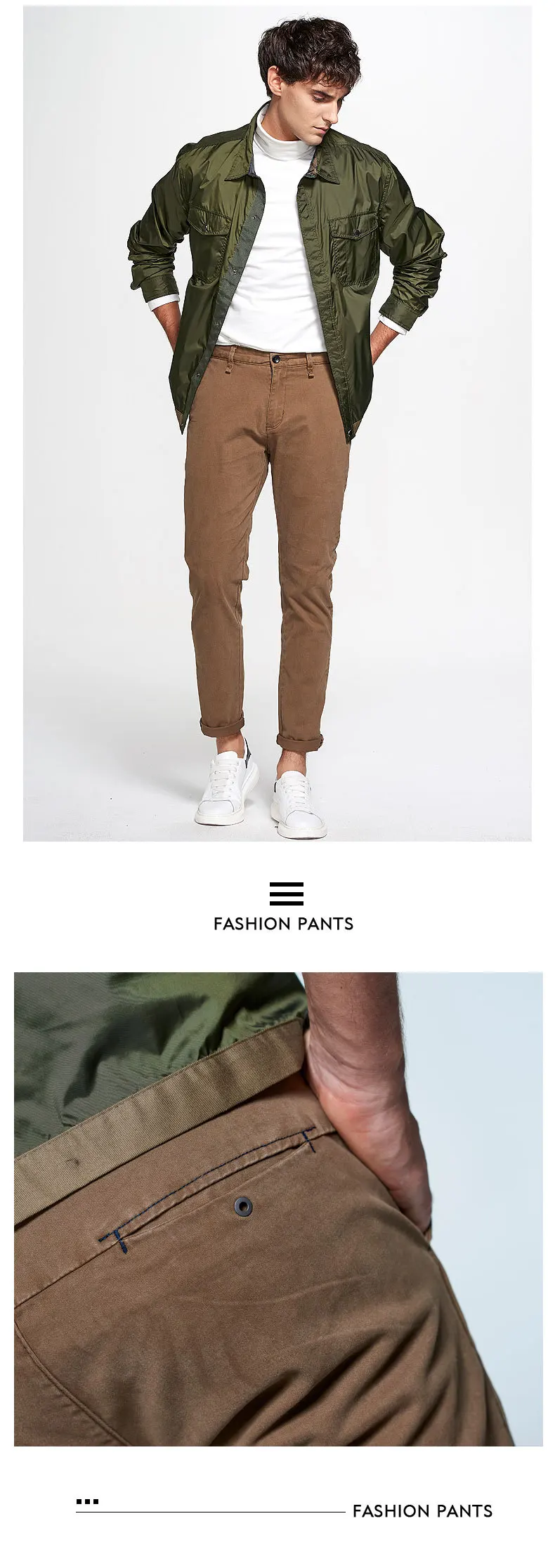 19 осень и Новинка зимы Стиль многоцветный Slim Fit корейско-Стиль Повседневное брюки Для мужчин основания в стиральной машине повседневные штаны