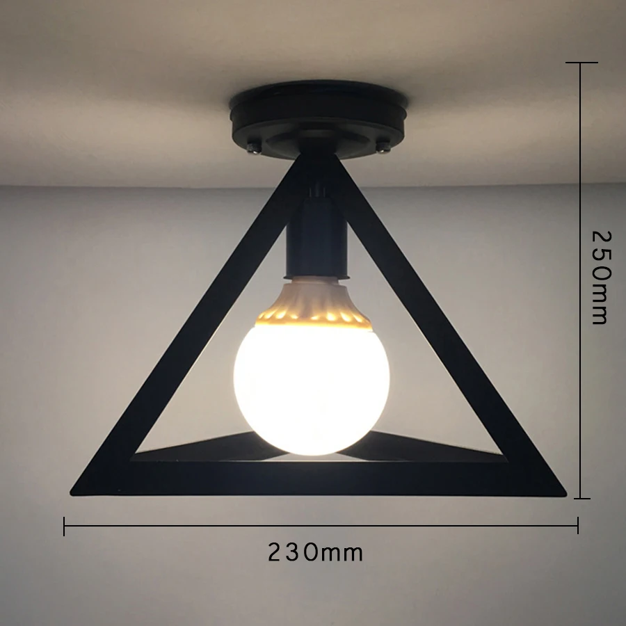 a lampshade Современные скандинавские черные кованые E27 светодиодные потолочные лампы для кухни, гостиной, спальни, кабинета, балкона, крыльца, ресторана, кафе-отеля - Цвет корпуса: a lampshade